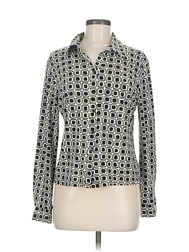 Pre-owned Worthington Long Sleeve Blouse In Black