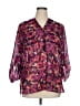 Apt. 9 100% Polyester Purple 3/4 Sleeve Blouse Size XL - photo 1