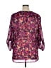 Apt. 9 100% Polyester Purple 3/4 Sleeve Blouse Size XL - photo 2
