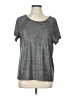 Allen Schwartz Metallic Gray Short Sleeve Top Size L - photo 1
