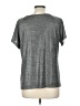Allen Schwartz Metallic Gray Short Sleeve Top Size L - photo 2