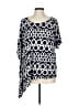 Lana Lee Blue 3/4 Sleeve Blouse Size L - photo 1