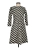 Just... Taylor Houndstooth Black Casual Dress Size 4 - photo 1