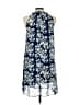 Bailey 44 100% Viscose Print Blue Casual Dress Size L - photo 2