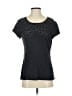 Sundance 100% Cotton Stars Black Short Sleeve Top Size XS - photo 1