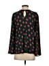 Ann Taylor LOFT 100% Polyester Black Long Sleeve Blouse Size XS - photo 2