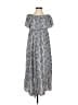 Yidarton Paisley Gray Casual Dress Size S - photo 1