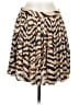 J.Crew 100% Polyester Animal Print Tan Casual Skirt Size 6 - photo 1