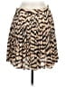 J.Crew 100% Polyester Animal Print Tan Casual Skirt Size 6 - photo 2