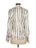 MNG 100% Polyester Stripes Ivory 3/4 Sleeve Blouse Size 6 - photo 2