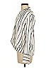 MNG 100% Polyester Stripes Ivory 3/4 Sleeve Blouse Size 6 - photo 5