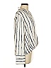 MNG 100% Polyester Stripes Ivory 3/4 Sleeve Blouse Size 6 - photo 4