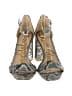 Sam Edelman 100% Leather Animal Print Gray Blue Sandals Size 6 - photo 2