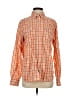 Levi's Checkered-gingham Orange Long Sleeve Button-Down Shirt Size S - photo 1