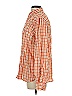 Levi's Checkered-gingham Orange Long Sleeve Button-Down Shirt Size S - photo 5