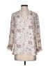 Ann Taylor LOFT 100% Polyester Paisley Ivory 3/4 Sleeve Blouse Size XS - photo 1