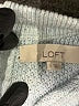 Ann Taylor LOFT 100% Cotton Metallic Blue Pullover Sweater Size S - photo 6