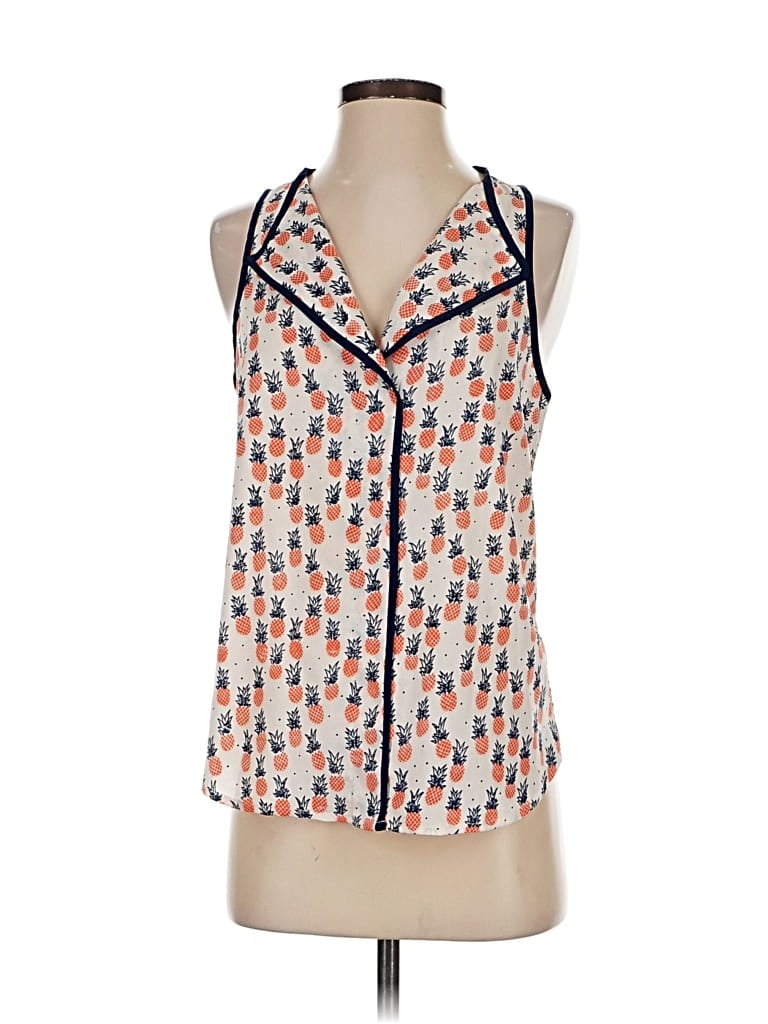 Pre-owned Porridge Sleeveless Blouse In White