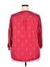 Torrid Red 3/4 Sleeve Blouse Size 2X Plus (2) - photo 2