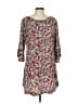 Assorted Brands Print Red Burgundy Casual Dress Size L (estimated) - photo 1