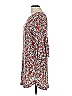Assorted Brands Print Red Burgundy Casual Dress Size L (estimated) - photo 5