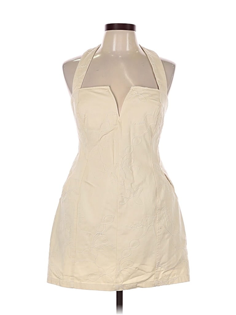 Pre-owned Meshki Cocktail Dress In White