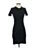 Zara Solid Black Casual Dress Size S - photo 1