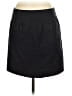Ann Taylor Solid Black Blue Casual Skirt Size 8 - photo 2