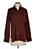 Olia Burgundy Long Sleeve Blouse Size S - photo 1