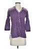 BCBGMAXAZRIA Purple 3/4 Sleeve Blouse Size XS - photo 1