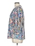 Assorted Brands Paisley Blue 3/4 Sleeve Blouse Size L - photo 5