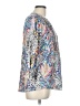 Assorted Brands Paisley Blue 3/4 Sleeve Blouse Size L - photo 4
