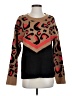 Peyton Jensen Animal Print Brown Pullover Sweater Size S - photo 1