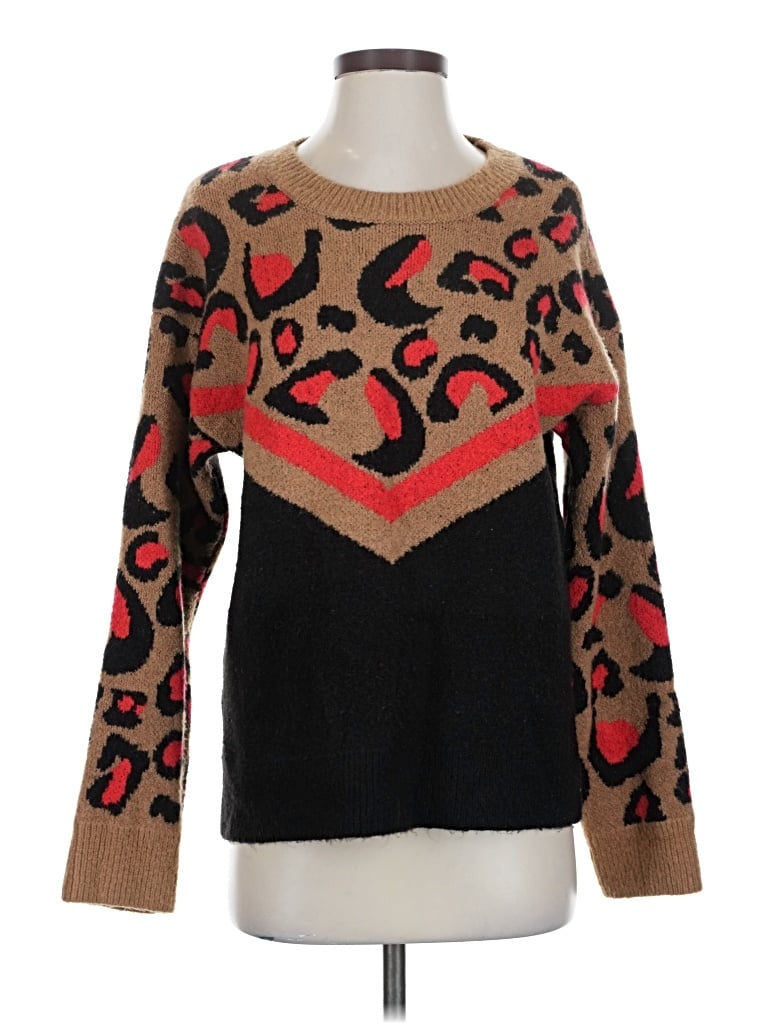 Pre-owned Peyton Jensen Pullover Sweater In Brown