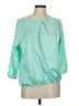 Unbranded 100% Polyester Teal Green 3/4 Sleeve Blouse Size M - photo 1
