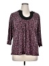DressBarn 100% Polyester Pink 3/4 Sleeve Blouse Size 1X - photo 1