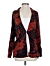 PrettyLittleThing 100% Polyester Floral Red Blazer Size 2 - photo 1