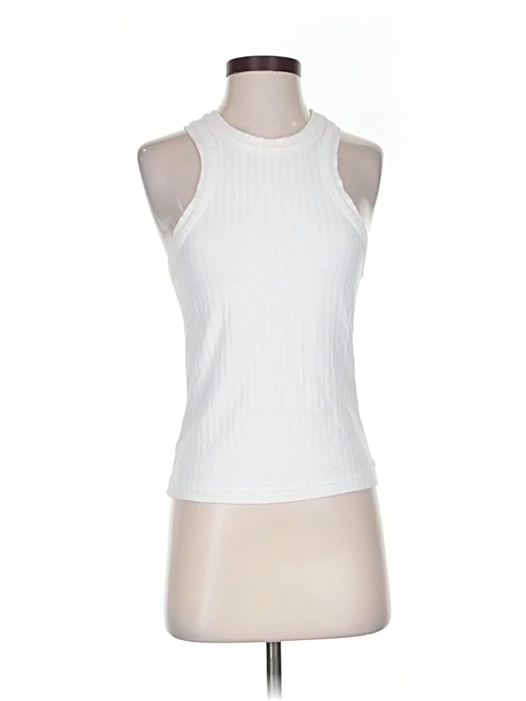 Pre-owned Fp Movement Tank Top White Halter Neckline Tops