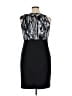AB Studio Graphic Black Cocktail Dress Size 14 - photo 2