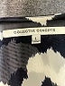 Collective Concepts Chevron-herringbone Silver Long Sleeve Blouse Size L - photo 7