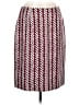 Ann Taylor Chevron-herringbone Red Silk Skirt Size 6 - photo 1