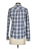 Current/Elliott Plaid Blue Long Sleeve Button-Down Shirt Size XS (0) - photo 2