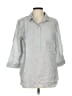 Westbound Gray 3/4 Sleeve Button-Down Shirt Size L - photo 1