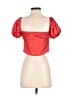 Superdown 100% Polyester Red Short Sleeve Blouse Size XS - photo 2