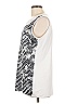 Brittany Black Silver Sleeveless Blouse Size L - photo 5