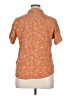Self Esteem 100% Rayon Paisley Brown Short Sleeve Blouse Size XL - photo 2