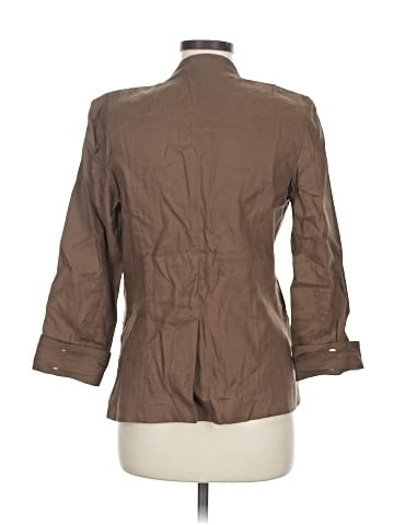 PaperWhite 3/4 Sleeve Button-Down Shirt (view 2)