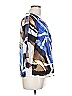 French Blu Blue 3/4 Sleeve Blouse Size L (petite) - photo 4