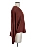 Dolan Burgundy Long Sleeve Blouse Size S - photo 4