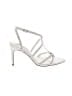 Steve Madden Silver White Sandals Size 6 1/2 - photo 1
